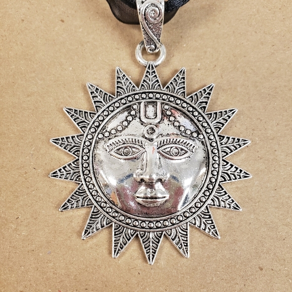 Pewter Sun Necklace - Picture 3 of 5